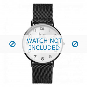 Bracelet de montre Ice Watch 012699 / 012698 / 012771 Acier Noir 20mm
