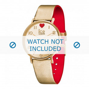 Ice Watch bracelet de montre 013376 Cuir Or 18mm