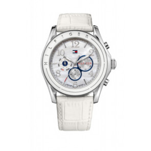 Bracelet de montre Tommy Hilfiger TH-112-3-29-1046 Cuir Blanc 24mm