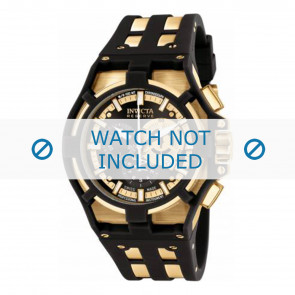 Invicta bracelet de montre 0639.01 Plastique Noir