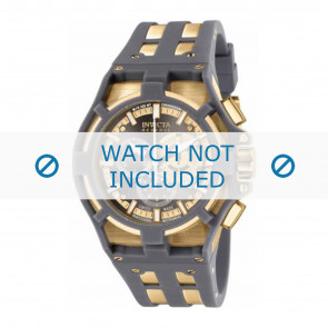 Invicta bracelet de montre 0637-01 Plastique Gris