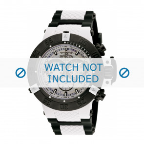 Invicta bracelet de montre 0933 Plastique Blanc 29mm