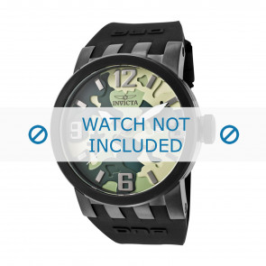 Invicta bracelet de montre 10457 DNA Plastique Noir 32mm