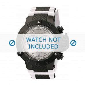 Invicta bracelet de montre 11840 Caoutchouc Blanc