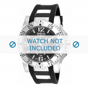 Invicta bracelet de montre 18202.01  Caoutchouc Noir