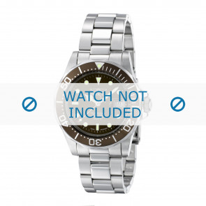 Invicta bracelet de montre 4857 Pro Diver Métal Argent 20mm