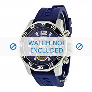 Invicta bracelet de montre 7431 Caoutchouc Bleu 22mm