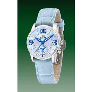 Bracelet de montre Jaguar J624-2 Cuir Bleu clair 17mm