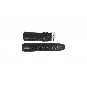 Bracelet de montre Jacques Lemans 1-1227A Cuir Noir