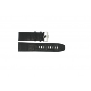 Bracelet de montre Jacques Lemans 1-1366 Cuir Noir 26mm