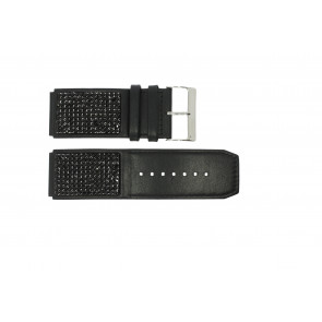 Bracelet de montre Jacques Lemans JAC-1271 Cuir Noir 26mm