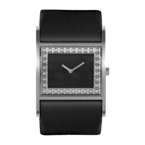 Bracelet de montre Jacques Lemans 1-1488C Cuir Noir 40mm