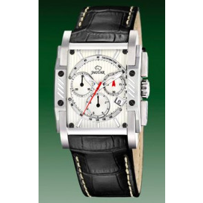 Bracelet de montre Jaguar J644 / J645-3 Cuir Noir 26mm