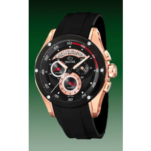 Bracelet de montre Jaguar J653 / J691 Caoutchouc Noir 22mm