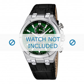 Bracelet de montre Jaguar J670 / J667-3 / J667-4 Cuir Noir 28mm