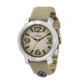 Bracelet de montre Fossil JR1139 Textile Beige