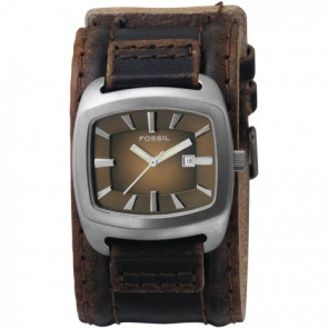 Bracelet de montre Fossil JR9156 Cuir Brun 22mm