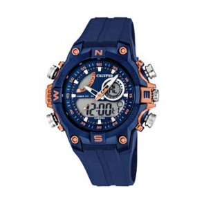 Bracelet de montre Calypso k5586-5 Caoutchouc Bleu
