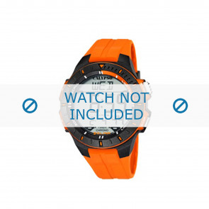 Bracelet de montre Calypso K5607-1 Caoutchouc Orange 20mm