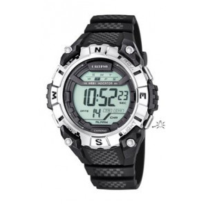 Bracelet de montre Calypso K5683 / K5683-1 / K5683-2 / K5683-3 Plastique Noir 22mm