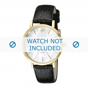 Bracelet de montre Kate Spade New York 1YRU0010 Cuir Noir 16mm