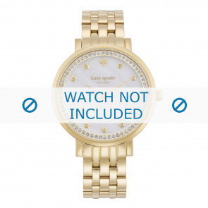 Bracelet de montre Kate Spade New York 1YRU0821 Acier Plaqué or 16mm