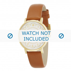 Bracelet de montre Kate Spade New York 1YRU0835 Cuir Cognac 16mm
