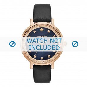 Bracelet de montre Kate Spade New York KSW1051 Cuir Noir 16mm