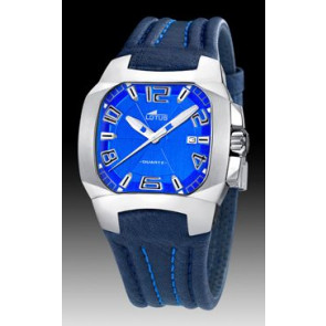 Bracelet de montre Lotus 15507-2 Cuir Bleu 18mm