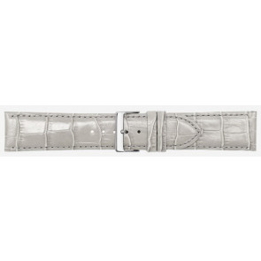 Bracelet de montre Poletto 454S.12A.24 Cuir Gris 24mm