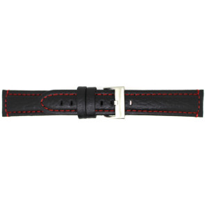Bracelet de montre Universel 394.01.06 Cuir Noir 20mm