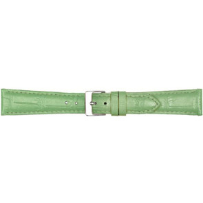 Bracelet de montre Poletto 454.08.20 Cuir Vert clair 20mm