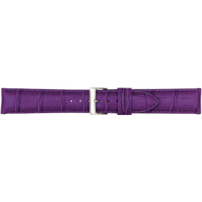Bracelet de montre Poletto 454.17A.16 Cuir Violet 16mm