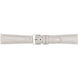 Bracelet de montre Poletto 454.20.12 Cuir Blanc 12mm