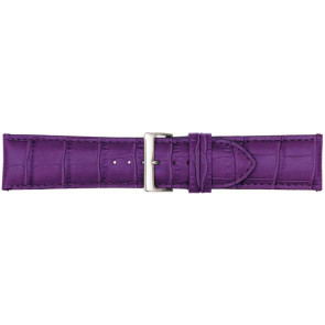 Bracelet de montre Poletto 454S.11.24 Cuir Violet 24mm