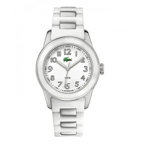 Lacoste bracelet de montre 2000461 / LC-11-3-18-0139 Métal Blanc 20mm