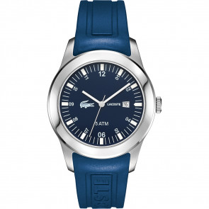 Lacoste bracelet de montre 2010672 / LC-11-1-14-2396 Caoutchouc Bleu 22mm