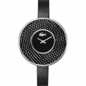 Lacoste bracelet de montre 2000606 / LC-37-3-32-2236 Cuir Noir 10mm