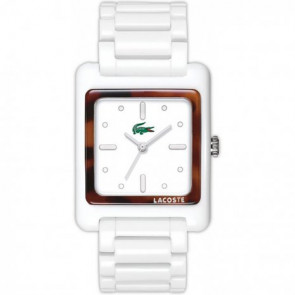 Lacoste bracelet de montre 2000547 / LC-40-3-29-2193 Plastique Blanc 20mm