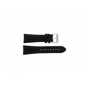 Lacoste bracelet de montre 2010423 / LC-28-1-14-0116 Cuir Noir 26mm + coutures noires