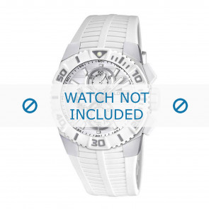 Bracelet de montre Lotus 15778-1 Caoutchouc Blanc 26mm