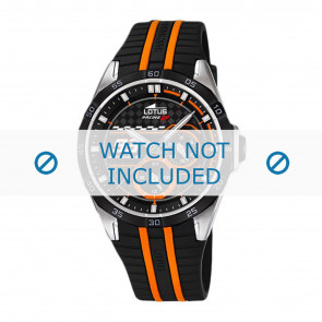 Bracelet de montre Lotus 18259-1 Caoutchouc Noir 22mm