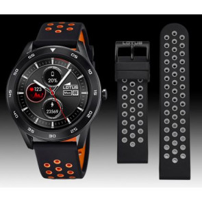 Bracelet de montre Montre intelligente Lotus 50013/2 / BC10962 Silicone Noir 22mm