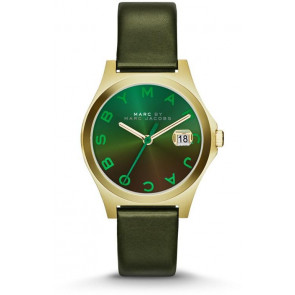 Bracelet de montre Marc by Marc Jacobs MBM1323 Cuir Vert 14mm