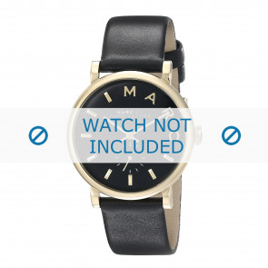 Bracelet de montre Marc by Marc Jacobs MBM1269 / MBM1218 / MBM3329 Cuir Noir 18mm
