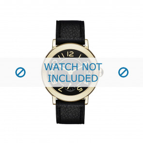 Bracelet de montre Marc by Marc Jacobs MJ1471 Cuir Noir 14mm