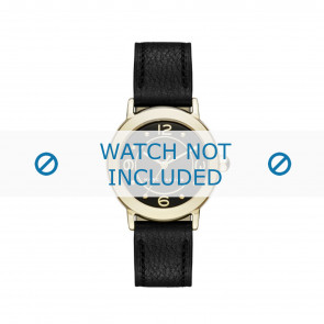 Bracelet de montre Marc by Marc Jacobs MJ1475 Cuir Noir 14mm
