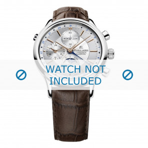 Bracelet de montre Maurice Lacroix LC6078-SS001-131 / (# 800-000254) Cuir Brun 20mm