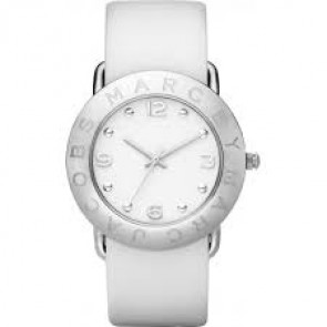 Bracelet de montre Marc by Marc Jacobs MBM1136 Cuir Blanc 20mm