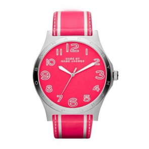 Bracelet de montre Marc by Marc Jacobs MBM1231 Cuir Rose 22mm